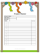 Project Planner Template - Flowers