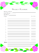 Project Planner Template - Roses