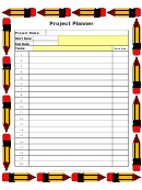 Project Planner Template - Pencil Frame