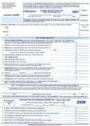 Form Br-07-2008 - Business Income Tax Return
