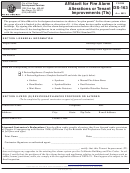 Form Ds -163 - Affidavit For Fire Alarm Alterations Or Tenant Improvements