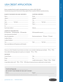 Usa Credit Application Form