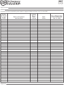 Form 984 - Ohio Department Of Taxation - 2007