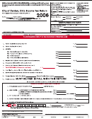 Form Ty - Income Tax Return - 2006
