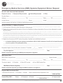 Form Ioci 12-12 - Emergency Medical Services (ems) Systems Equipment Waiver Request Form - Illinois Department Of Public Health