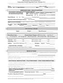 Elementary Health Appraisal Form For Grades K-5