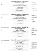 Deposit Form For Quarterly Estimated Tax Printable pdf