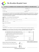 Patient Authorization For The Release Of Medical Information Form