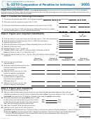 Form Il-2210 - Computation Of Penalties For Individuals - 2005