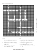 Black History Crossword Worksheet With Answer Key