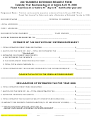 Business Extension Request Form - City Of Forest Park - 2007