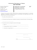 Form Abt - Application For Amended Certificate Of Authority Foreign Business Trust
