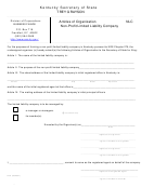 Form Nlc - Articles Of Organization Non-profit Limited Liability Company