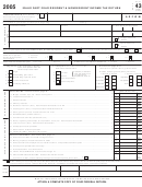 Fillable Form 43 - Idaho Part-Year Resident & Nonresident Income Tax Return - 2005 Printable pdf