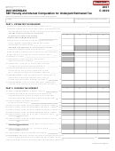 Form C-8020 - Michigan Sbt Penalty And Interest Computation For Underpaid Estimated Tax - 2007