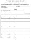 Form Crl-29 - Real Estate Brokers Affidavit And Schedule In Support Of Gross Receipts Deduction