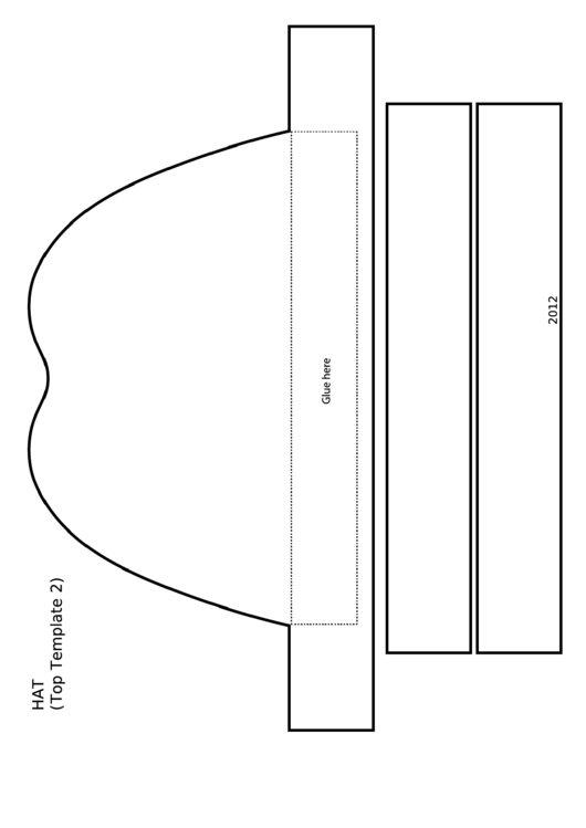 Hat Top Template 2 Printable pdf