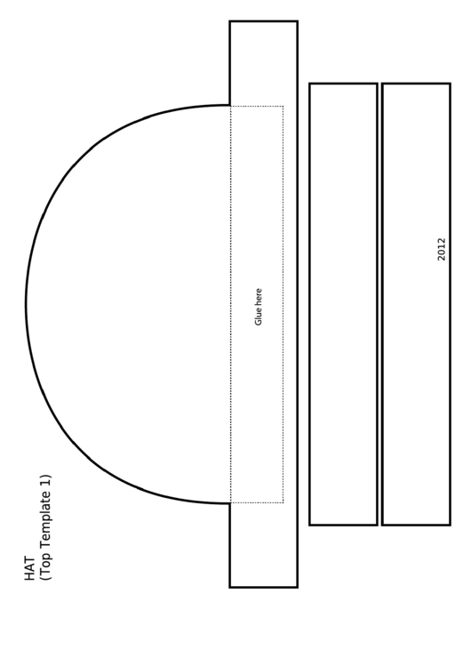 Hat Top Template 1 Printable pdf