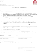 Form 169 - Affidavit Of Affixture And Notice Of Lost Or Destroyed Title - Utah Housing Corporation