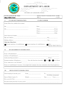 Form Wh-9 - Employment Information Form
