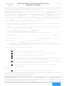 Certification Of Contractor Selection & Request To Award Form