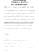 Owner/builder Disclosure Statement Form - Pickens County Building Codes