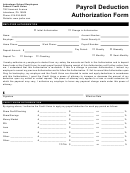 Payroll Deduction Authorization Form
