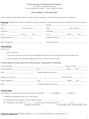Gift Annuity Application Form