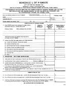 Schedule L Of Form P-1040 (r) - Computation Of Tax - City Of Pontiac Finance Department Income Tax Division