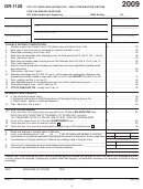 Form Gr-1120 - Corporation Return - City Of Grayling Income Tax - 2009
