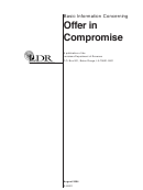 Offer In Compromise Form - Louisiana Department Of Revenue - 2004