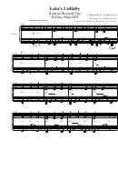 D.gray-man Ost - Lala's Lullaby - Piano Sheet Music