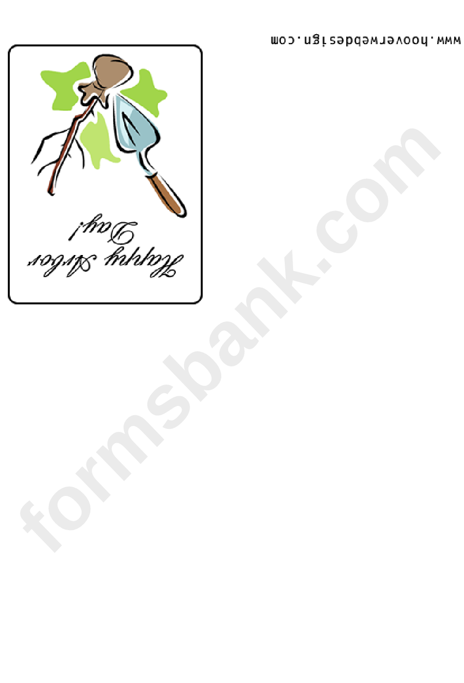 Arbor Day - Card Template