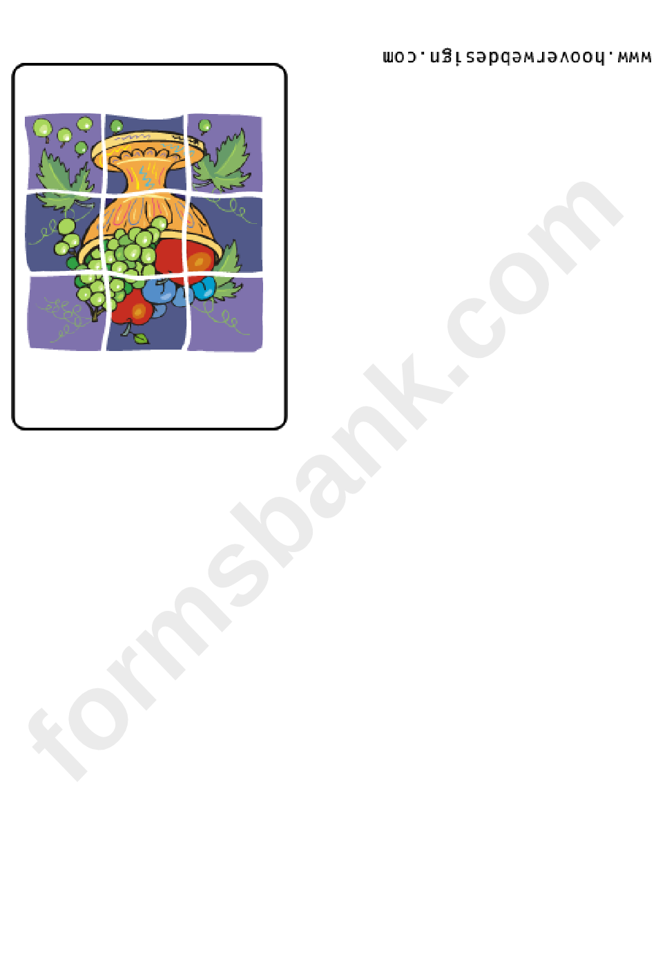 Fruit Picture - Greeting Card Template