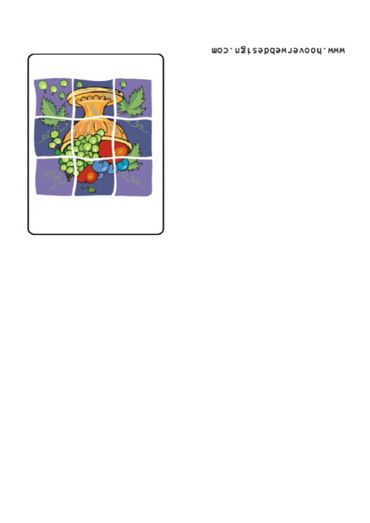 Fruit Picture - Greeting Card Template Printable pdf