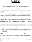 Renewal Application Nursing Assistant Instructor Form