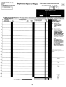 Form Uco-2qrr - Employer's Report Of Wages - Ohio Bureau Of Employment Services