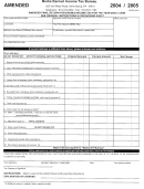 Amended Final Return For Earned Income Tax For The Year Of 2004 Or 2005 Form - Pennsylvania