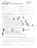 Land Division Application Form