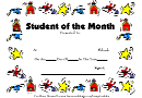 Student Of The Month Funny Award Certificate Template