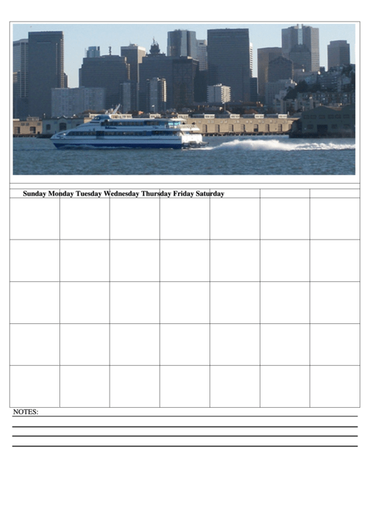 City Weekly Planner Template Printable pdf