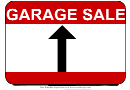 Garage Sale Straight Ahead Sign Template