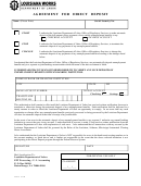 Form Ldol 971w - Agreement For Direct Deposit