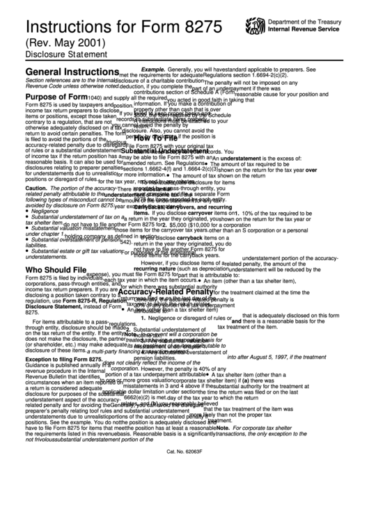 instructions-for-form-8275-disclosure-statement-2001-printable-pdf