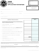 Form 211-22 - Application For Refund - 2005