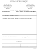 Articles Of Dissolution Domestic Limited Liability Company Form 2007