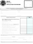 Form 211-22 - Application For Refund - 2015
