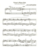 Victor's Piano Solo Sheet Music (tim Burton's Corpse Bride)