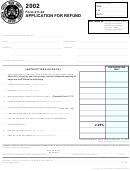 Form 211-22 - Application For Refund - 2002