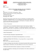 Application For Certificate Of Authority Foreign Corporation Form